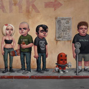 "THE LINE STARTS HERE" by Bob Dob